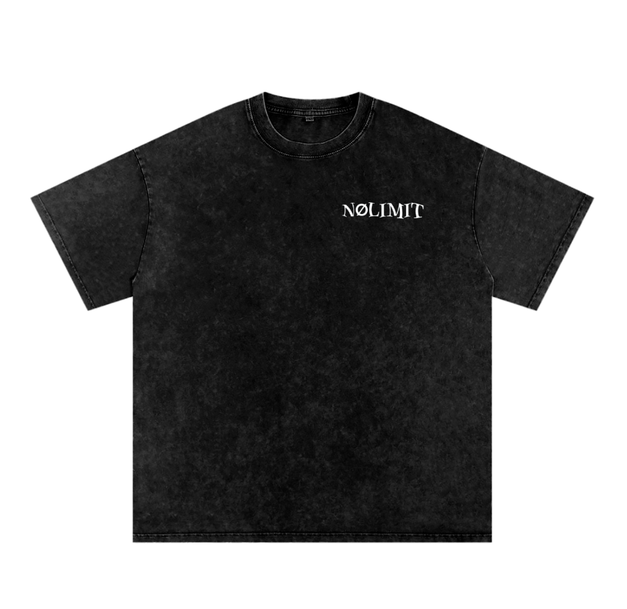 NØLIMIT Snow Washed Oversized Cotton T-Shirts